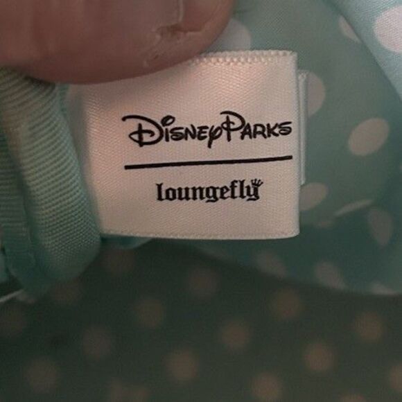 Disney Parks Loungefly Arendelle Aqua Sequins Minnie Mouse Backpack Retired READ main image 4